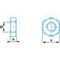 Ecrou hexagonal bas